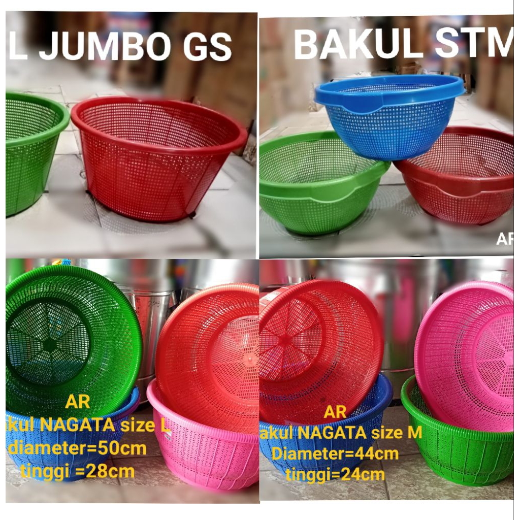 MACAM-MACAM BAKUL-BAKUL PLASTIK JUMBO / BAKUL BESAR SERBAGUNA (  1 BUAH. )
