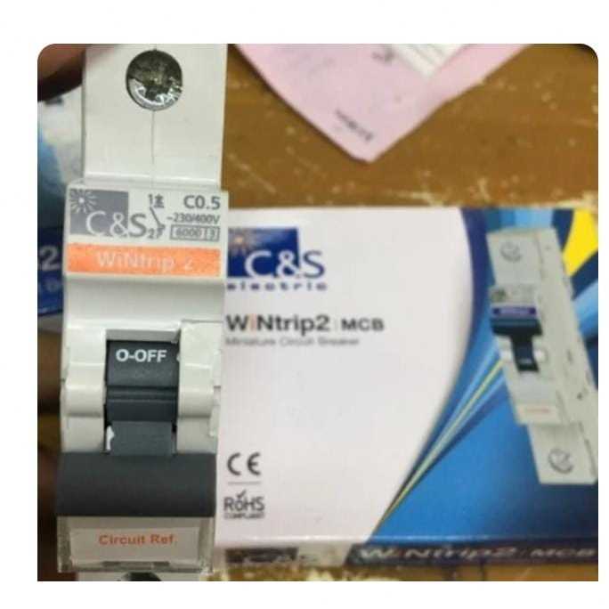 RF5230 mcb abb 0.5a 0,5a 0,5 ampere 0.5 ampere - merk vyba by PCM LTC GLODOK