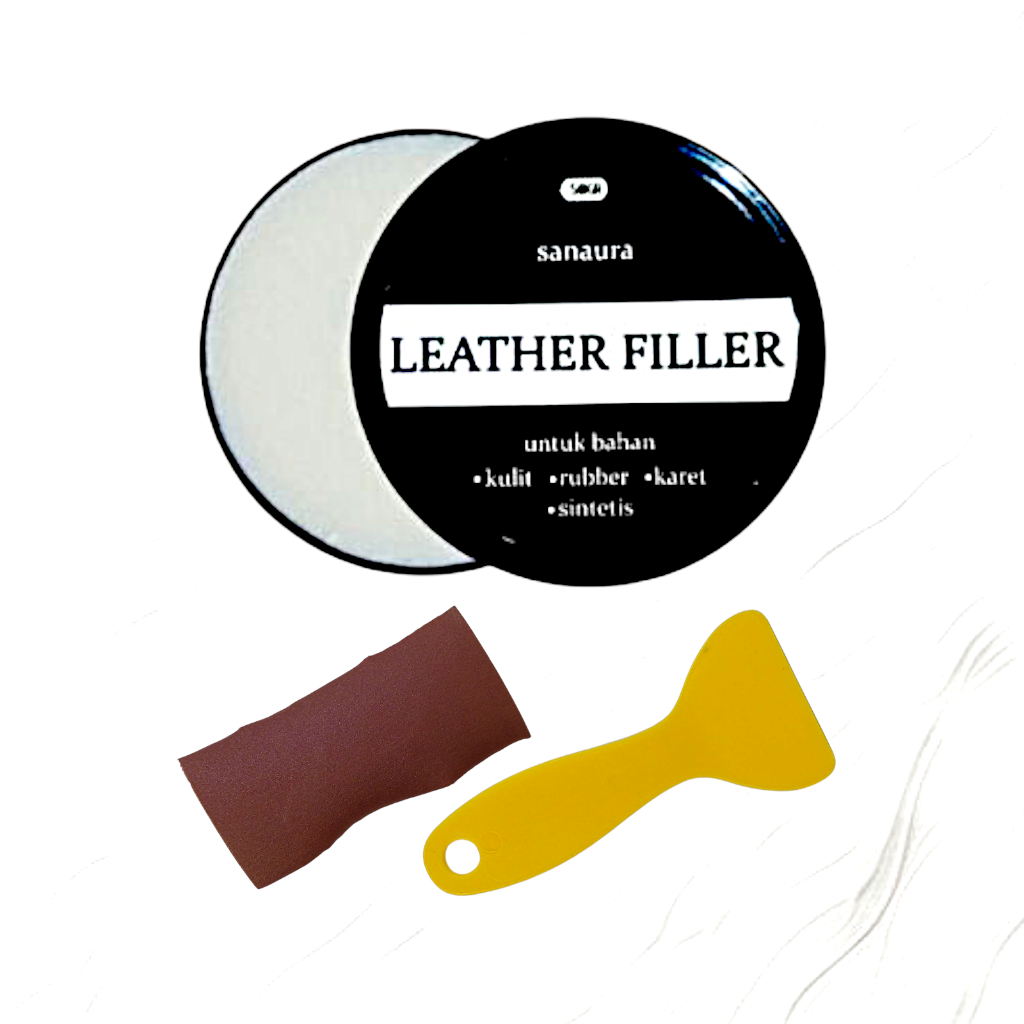 leather filler / dempul kulit / dempul sepatu kulit / dempul tas kulit  / sofa / jok
