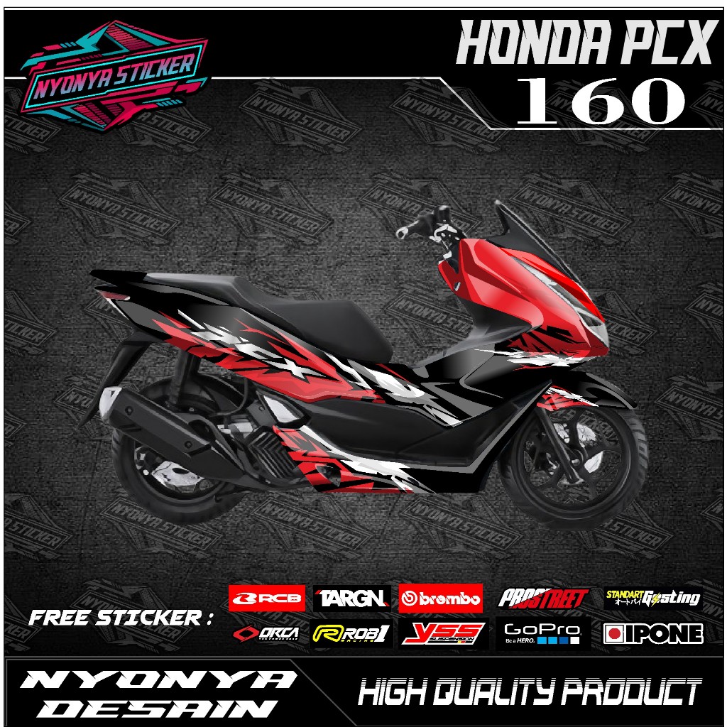 DECAL HONDA PCX 160 STRIPING FULL BODY PCX 160