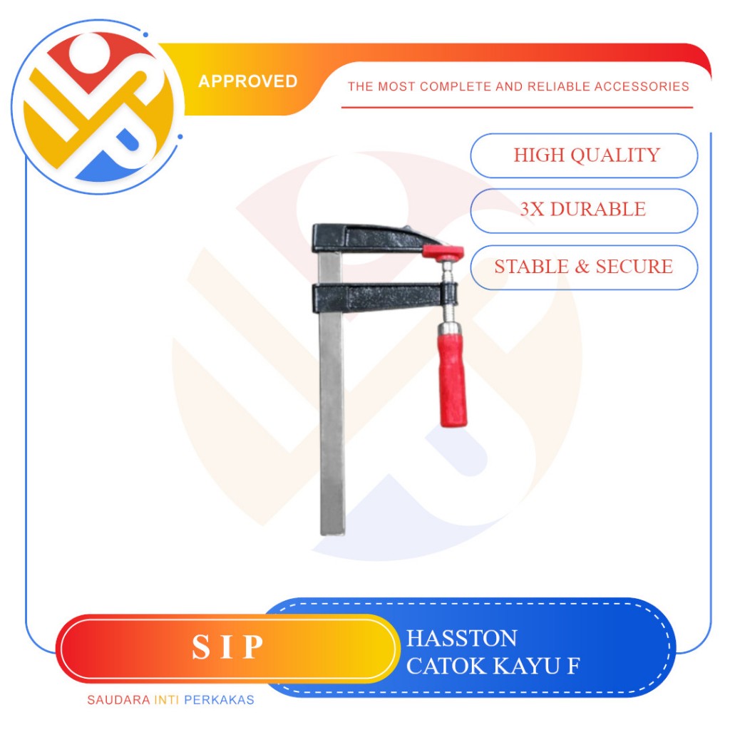HASSTON Catok Kayu F / Catok Penjepit Kayu / F-Clamp Klem F (0730)