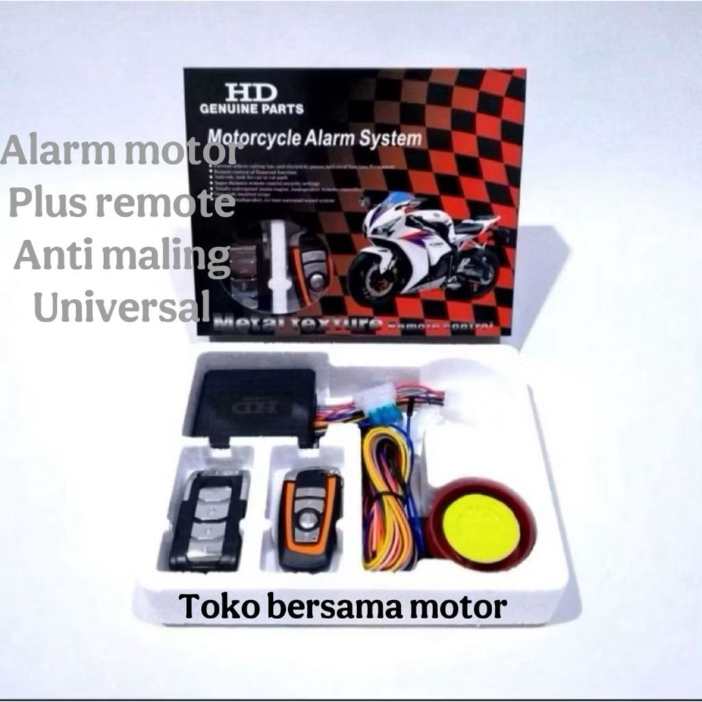 ALARM SYSTEM REMOT MOTOR MALING HD /ALARM MOTOR ANTI MALING UNIVERSAL COD