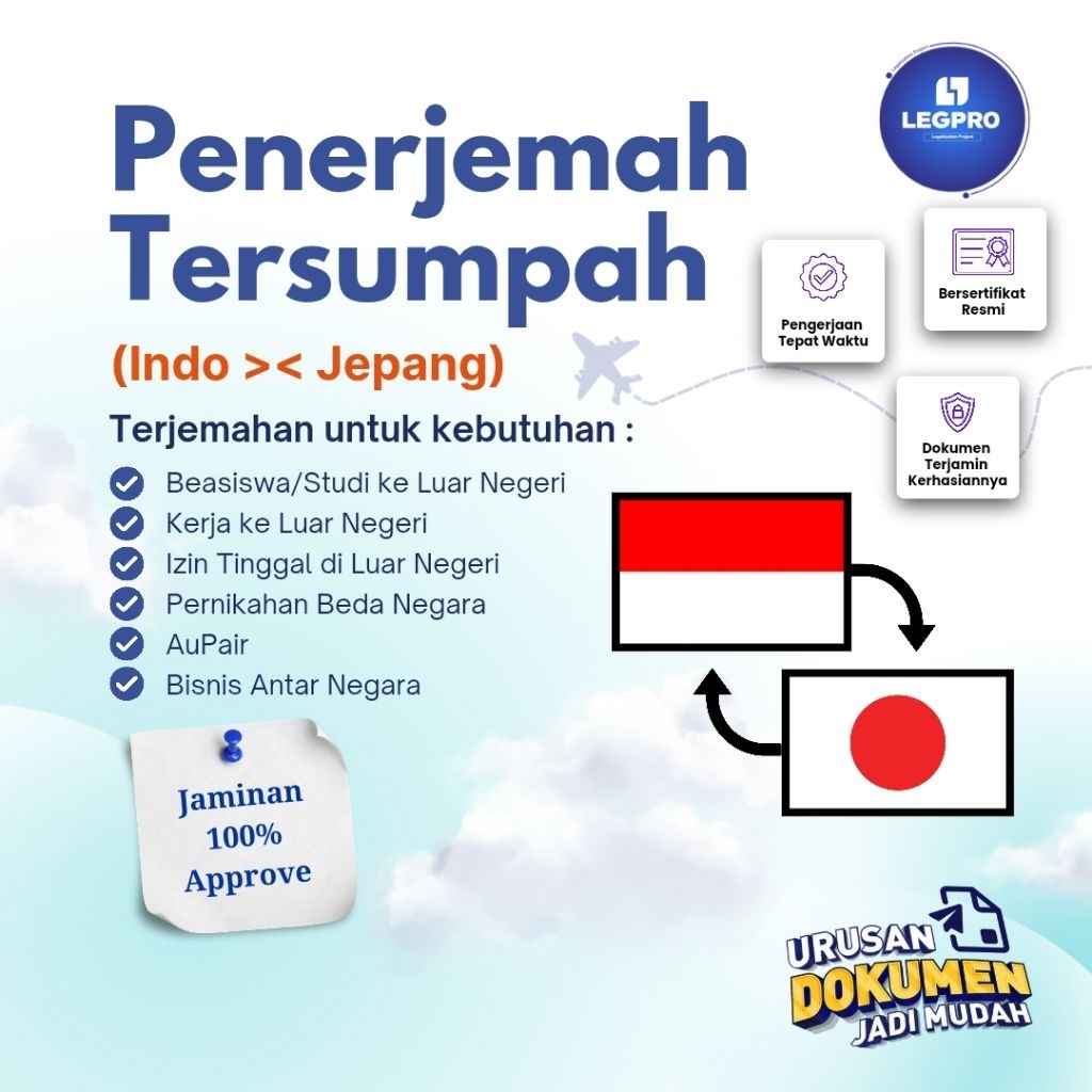 PENERJEMAH TERSUMPAH INDONESIA >< JEPANG