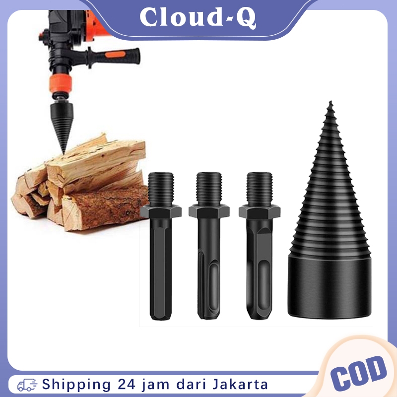 Pemecah Kayu Bakar Aksesori 32mm Mata Bor Pemecah Kayu Mata Bor Cacah Kayu Bakar
