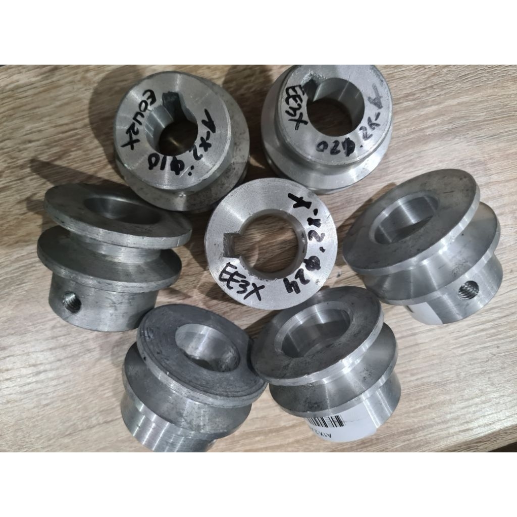 Pully Aluminium / Pulley Dinamo Penggerak / Pulley Mesin Penggerak Aluminium Alur 1 2inchi