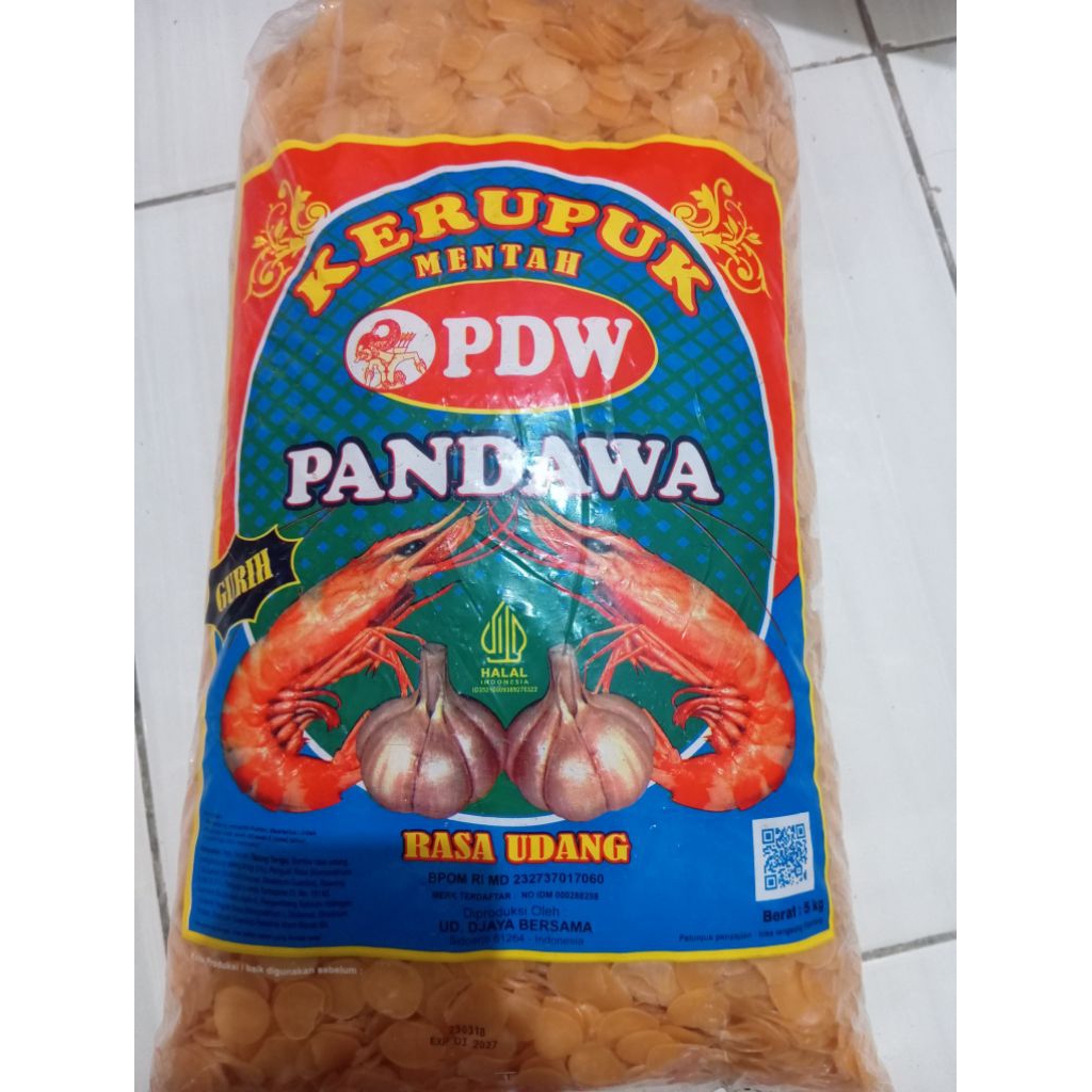 

KERUPUK UDANG KOIN PANDAWA 1 BAL 5 KG