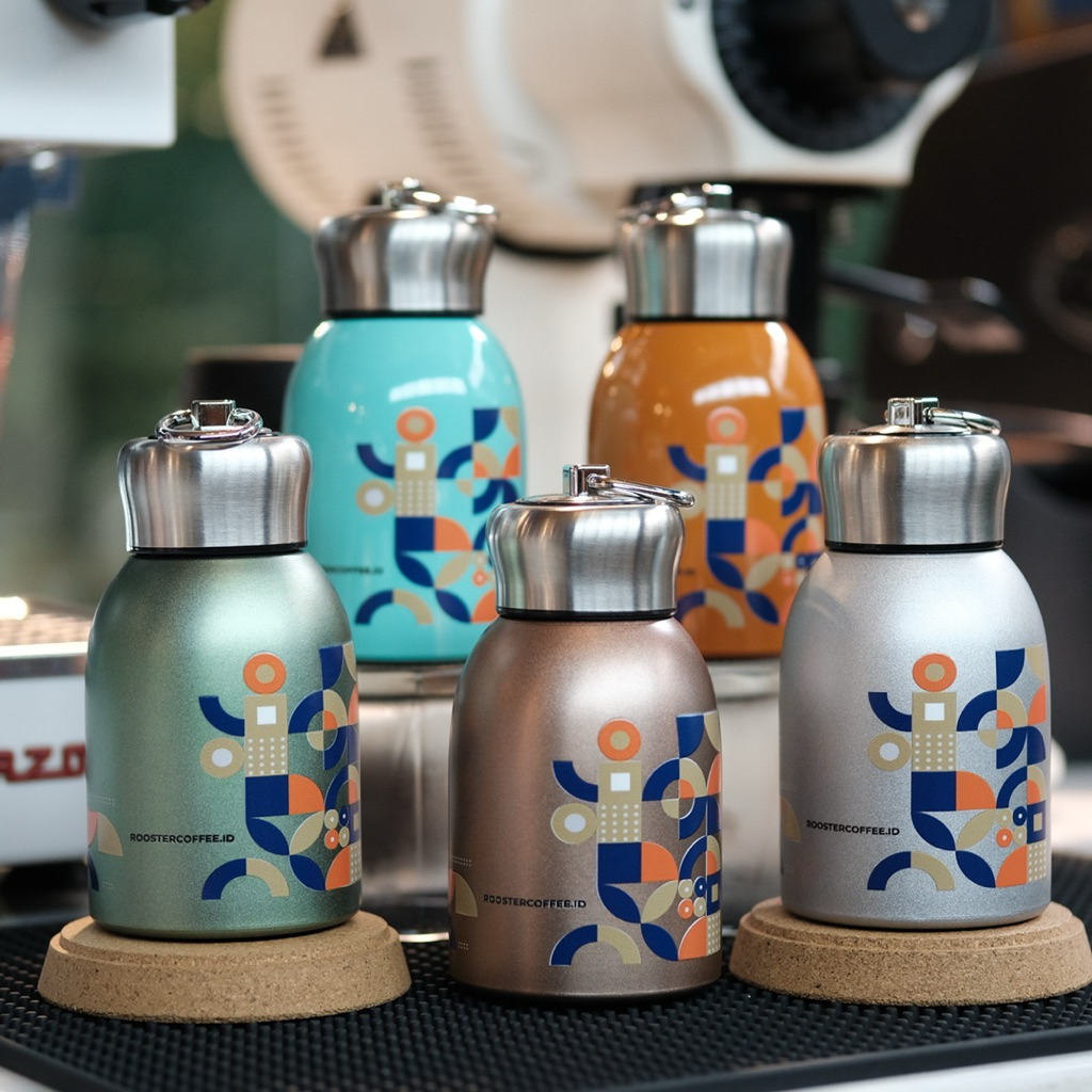 The Rooster Coffee Termos Kopi Mini 300ML Botol Stainless Steel Tumbler Americano Tahan Panas Dingin