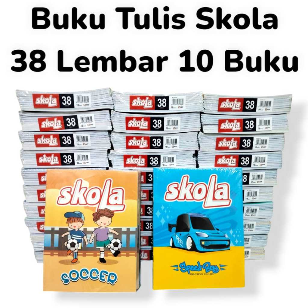 

AS888 - Buku Tulis Skola By Sidu Ukuran Kwarto Isi 38 Lembar 10 Buku