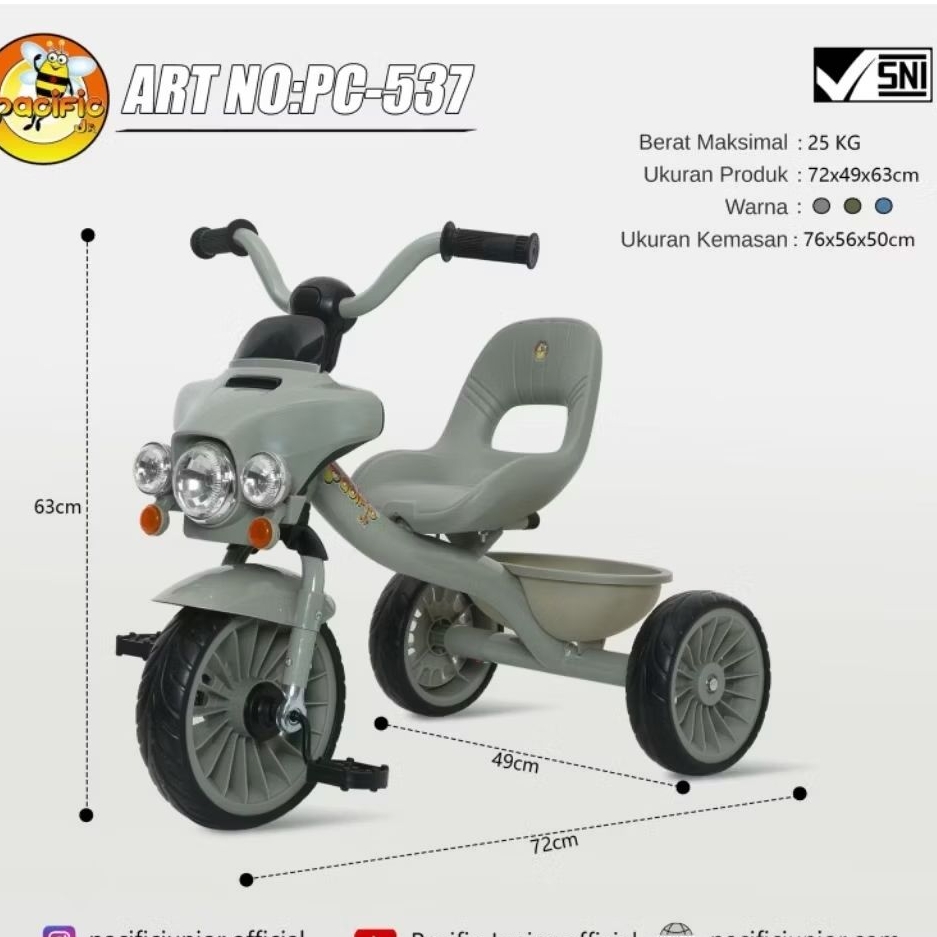 Sepeda Anak Roda 3 pacific