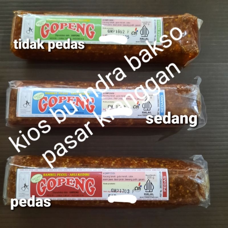 

sambal pecel gopeng 200 gr pedas tidak sekali