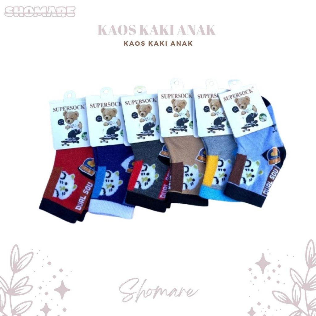 Kaos Kaki Anak TK PAUD Import Motif Lucu – Lembut, Nyaman, Anti Slip