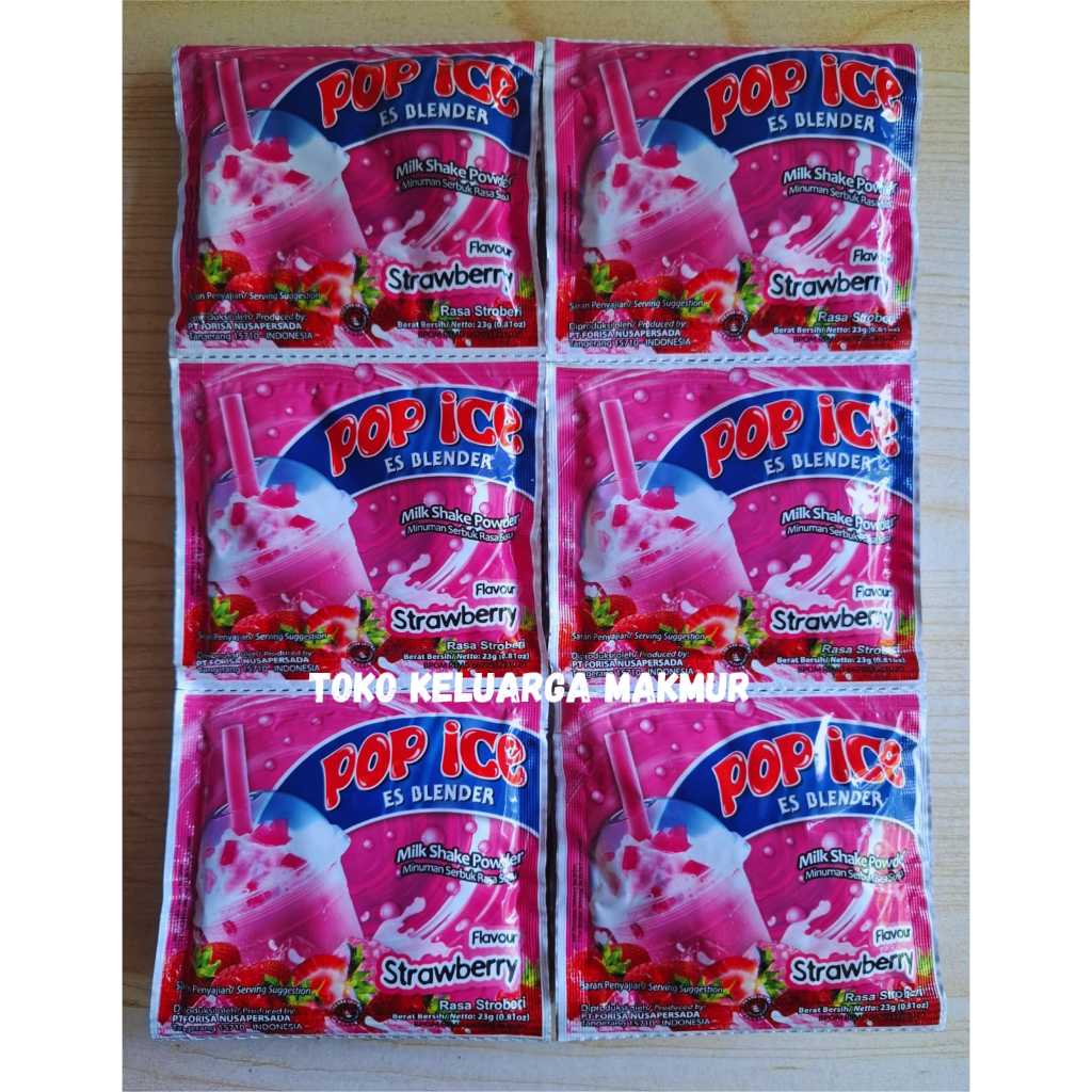 

POP ICE VARIAN STRAWBERY COKLAT ALPUKAT DLL