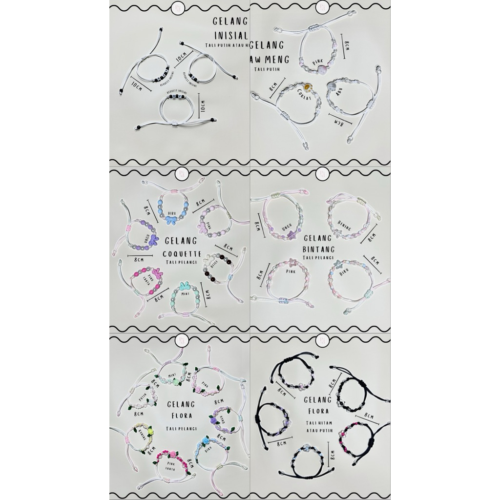 Gelang Couple Inisial Gelang Inisial Gelang Tangan Couple Gelang Pasangan Gelang Lucu