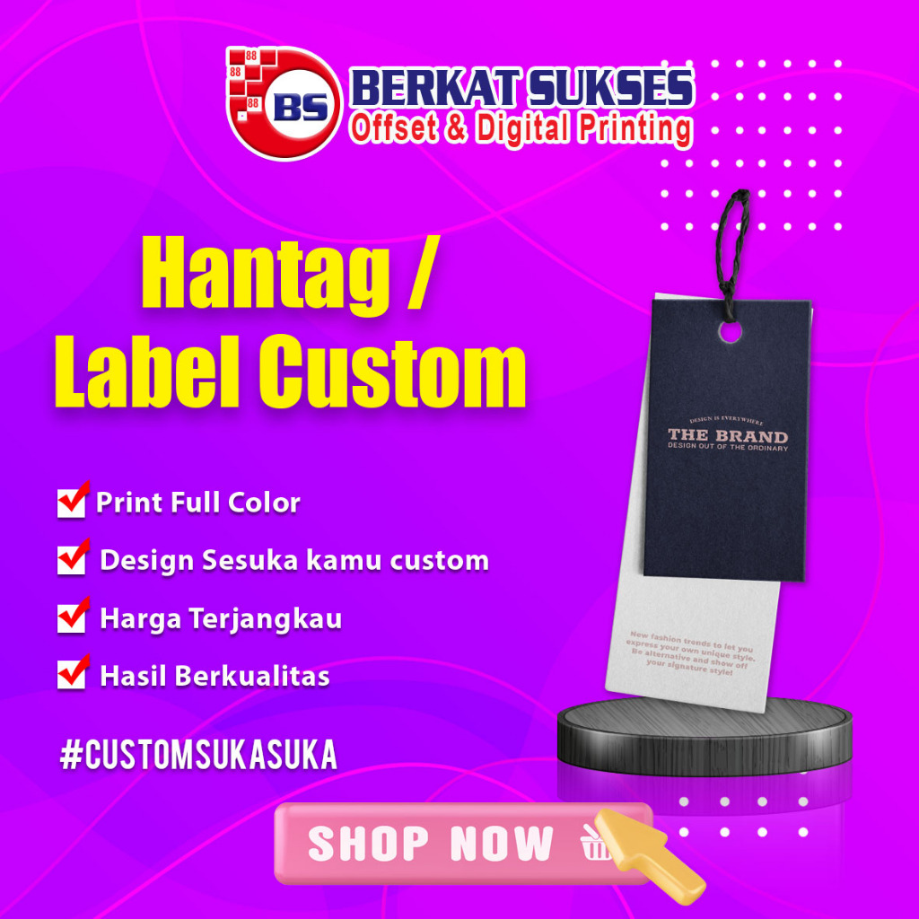 

Label Hangtag Baju / Hang Tag Baju / Hang Tag Custom