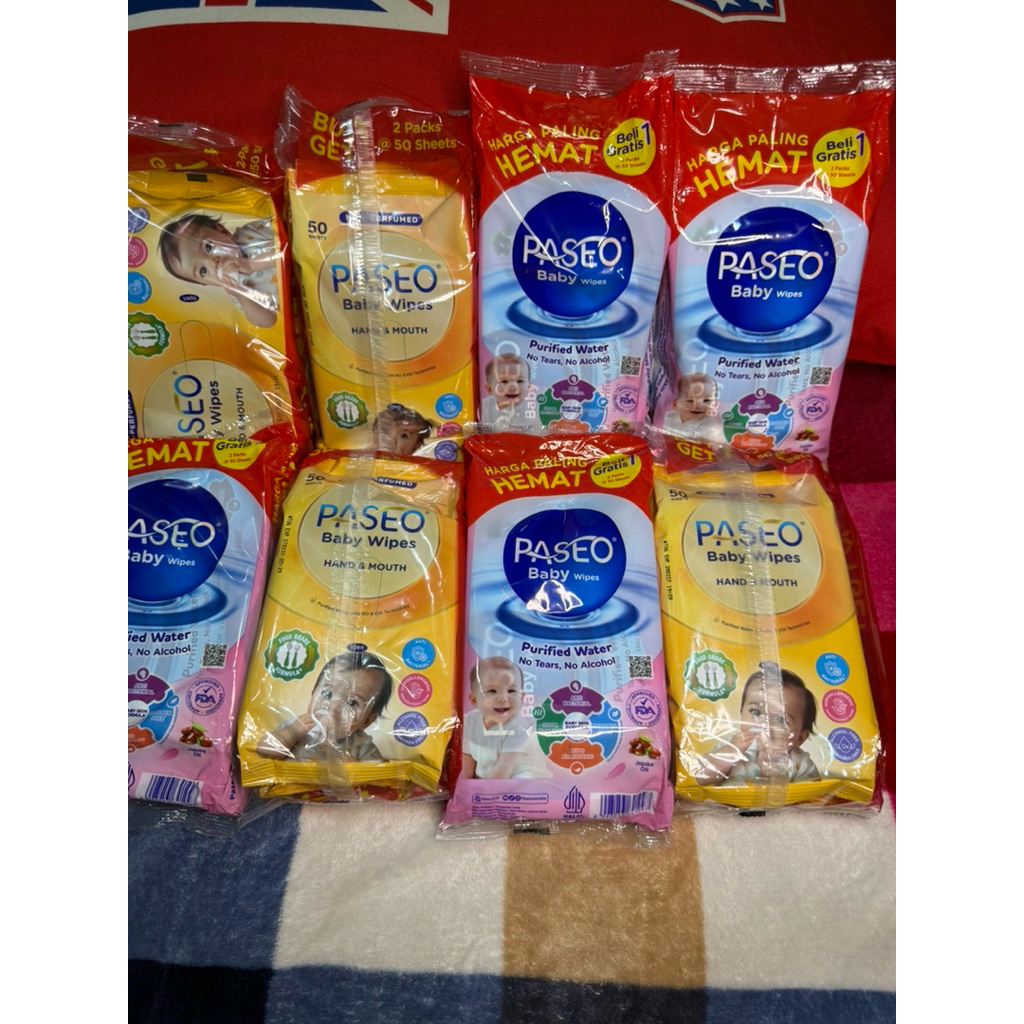 tisu basah paseo, tisu basah bayi paseo, tisu paseo baby wipes, paseo wipes, tisu bayi non alkohol, 