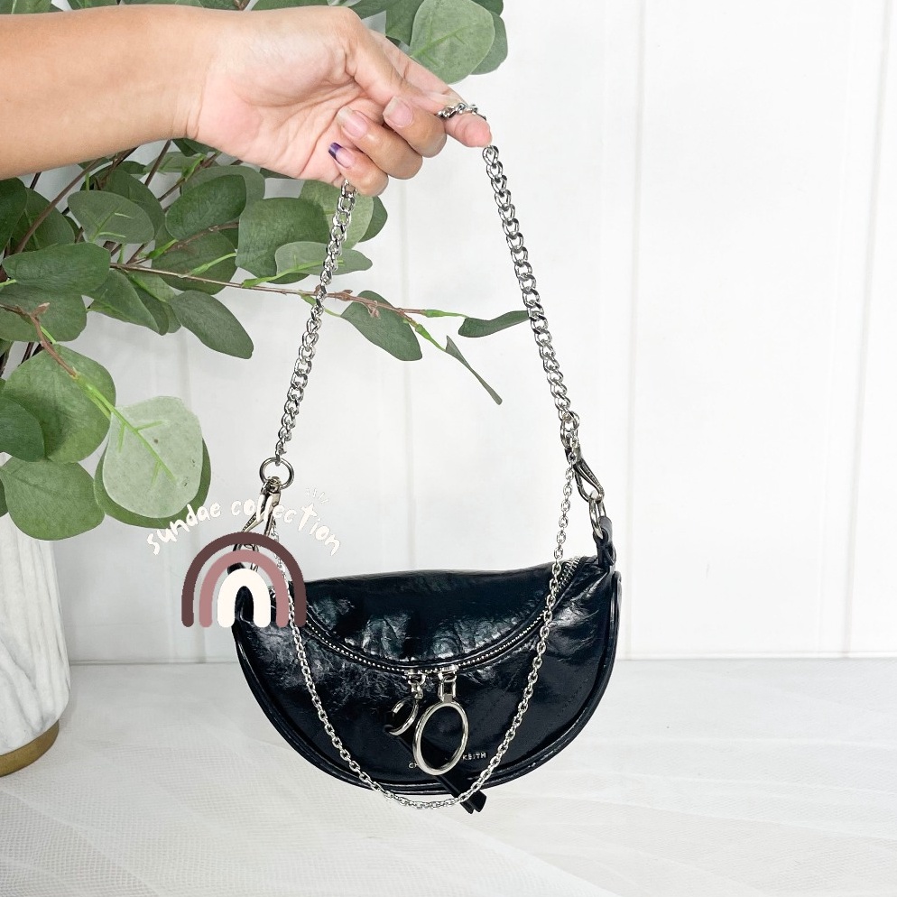 KODE E89J CK Tas Wanita Wrinkled Waistbag  Tas Wanita Pinggang CK Waistbag CK26