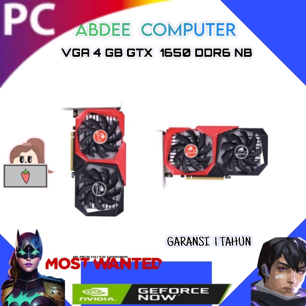 VGA 4 GB GB GTX 1650 NB COLORFULL GDDR6
