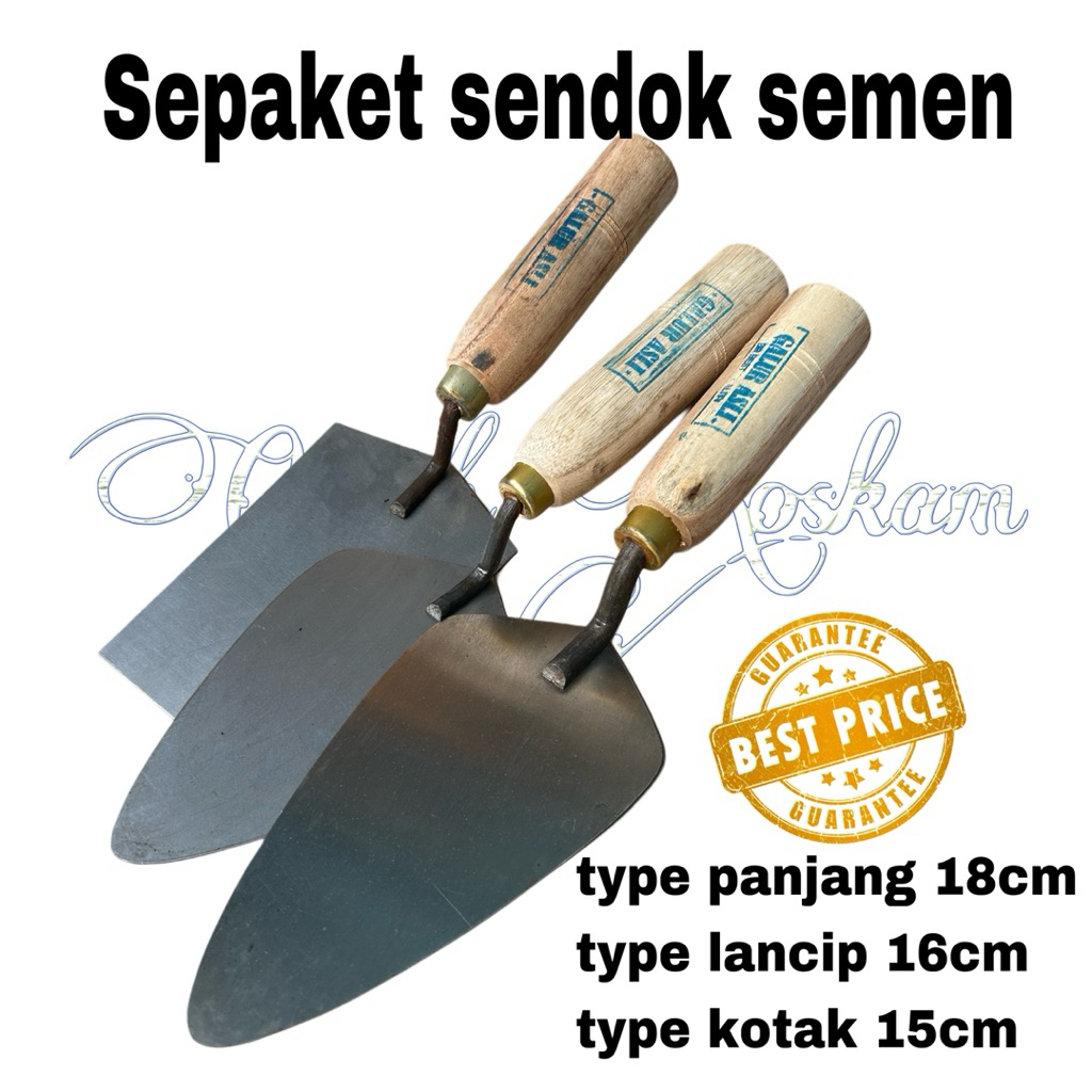 sendok tukang bangunan 1 paket reni lanci kotak(super)
