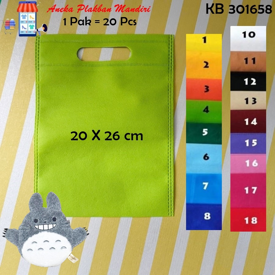 

[1BKS/20PCS] BCS TAS SPUNDBUND OVAL 20X26 TAS KAIN SPUND GOODIE BAG