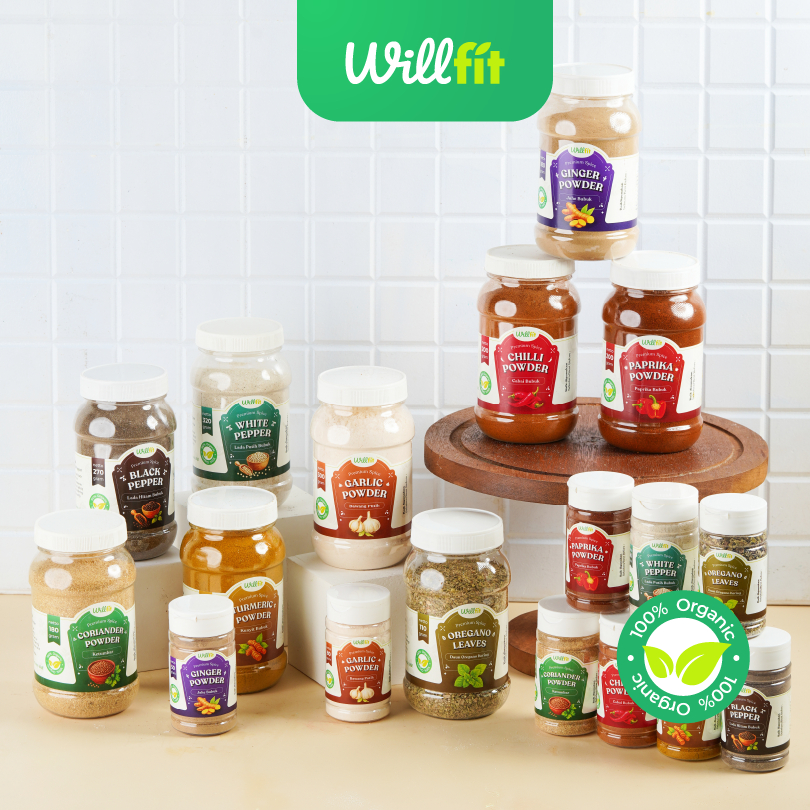 

Willfit Bumbu Organik Premium Lengkap – All-In-One Spice Collection