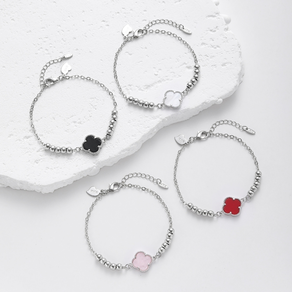 gelang rantai titanium gelang wanita titanium rantai anti karat gelang bunga rantai terbaru