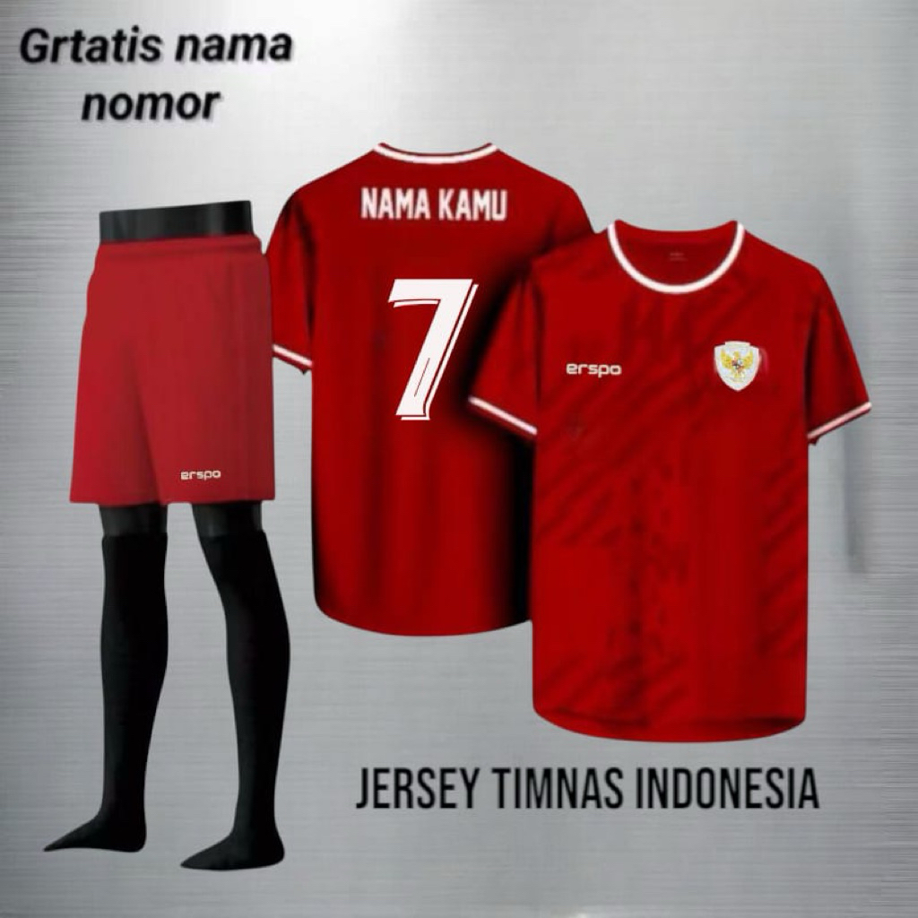 Stelan Baju Jersey Dewasa Geratis Sablon Nama No Punggung Sepak Bola Futsal Volly Dewasa Jersey Timn