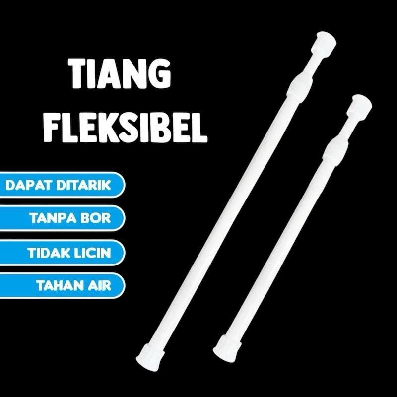 Tiang gorden fleksibel 60-110cm/tiang fleksibel/tiang ajaib/ tiang tanpa paku/tiang fleksibel kolong