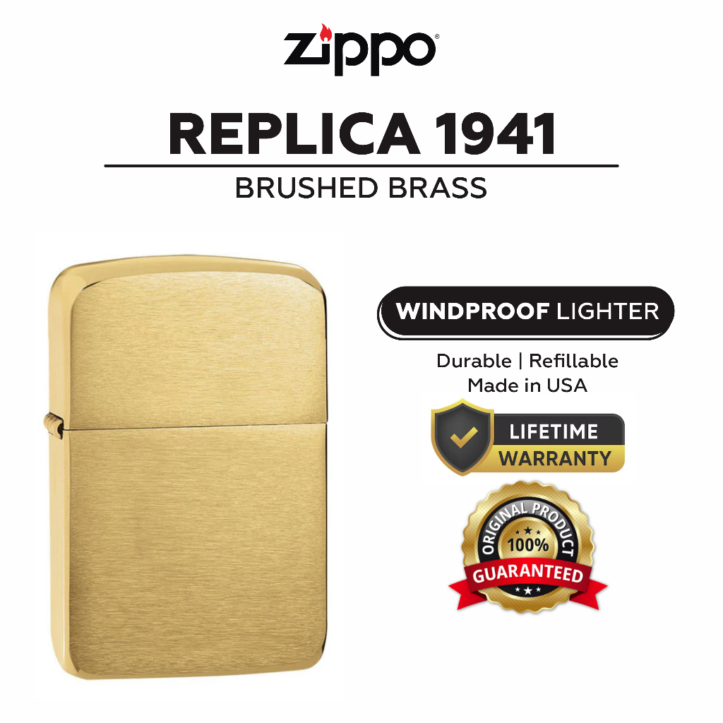 Zippo Replica 1941 Brushed Brass