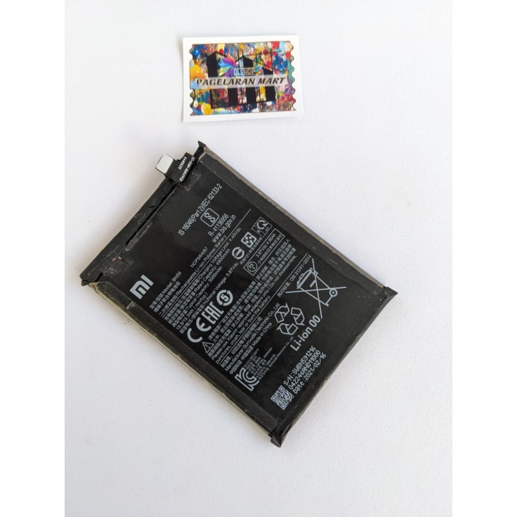 Baterai Batre Battery BN59 Redmi Note 10 / Note 10S Copotan