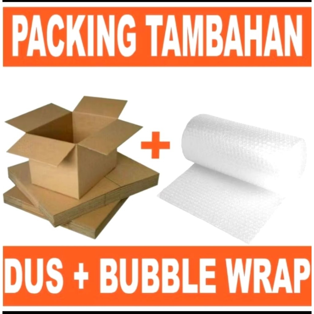 

Packing Tambahan Kardus + Bubble Warb