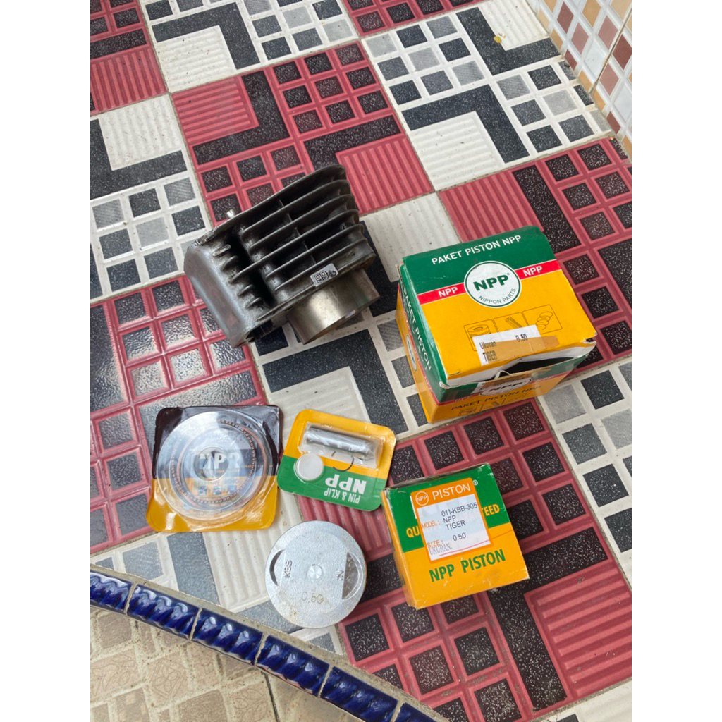 blok cb100 99c sudah puring/liner tiger