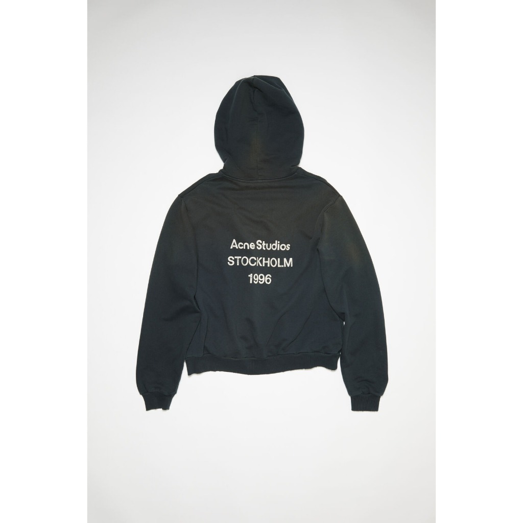 Acnstds Logo Stockholm 1996 Hoodie Faded Black