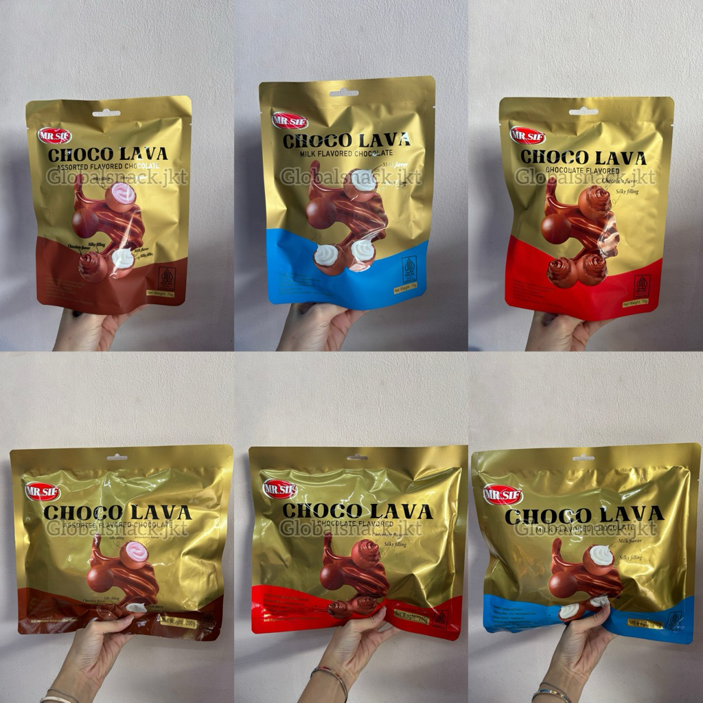 

MR SIF AILISHA CHOCO LAVA ASSORTED / CHOCOLATE / MILK - CHOCOLATE FILLING