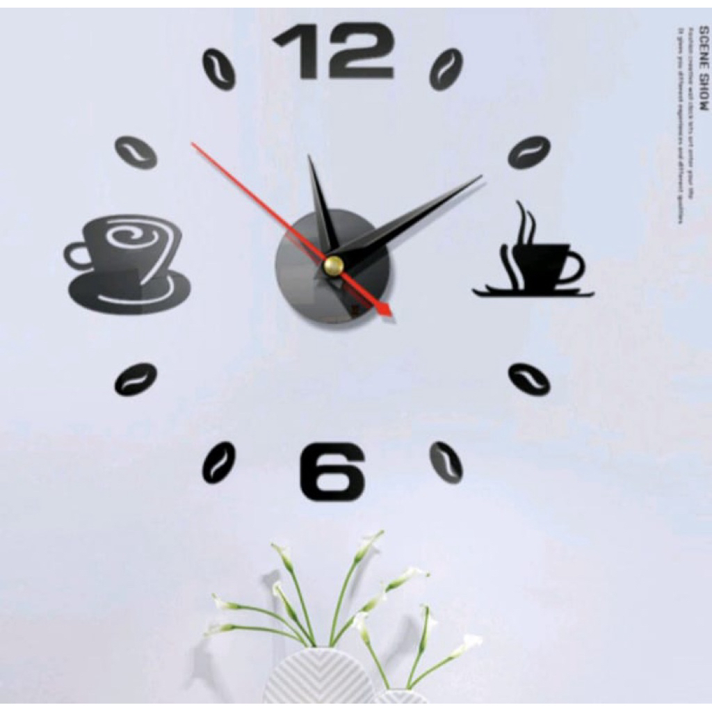 Hiasan Dinding Jam Dinding Jumbo Unik 150cm Hitam Gold Jam Minimalis Jam Dinding Besar Dan Jumbo Jam