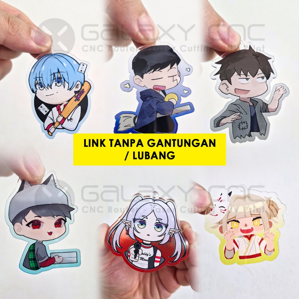 

[Bening Gradasi - Tanpa Gantungan] Custom Gantungan Kunci Gradasi Akrilik + UV print / Keychain / Ganci 6 cm / 7 cm / 8 cm / 9 cm / 10 cm - keychain custom acrylic - Tanpa Gantungan / Lubang