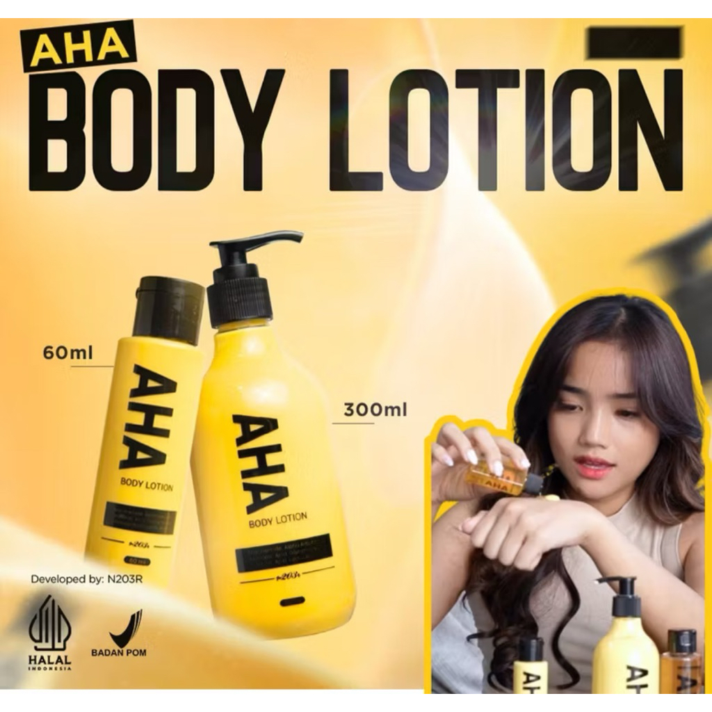NR BEAUTY AHA Body Lotion Whitening & NR Beauty Bar Soap