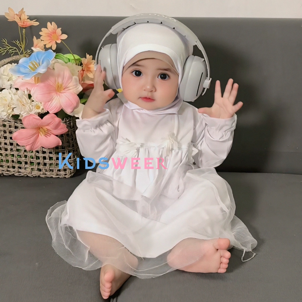 Gamis Anak Princesa Dres Pesta Brukat Tile Kondangan Maxi Dres Kekinian