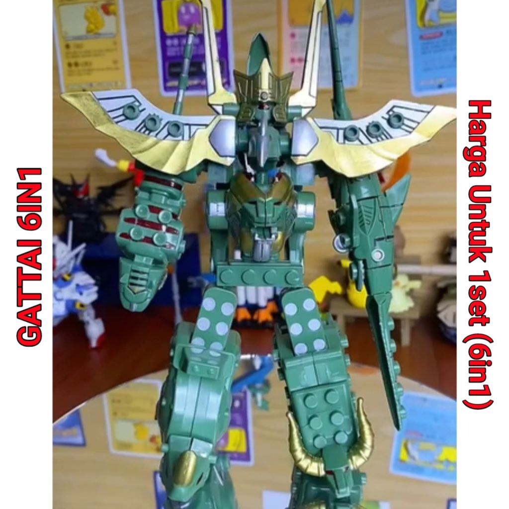 Beast Warrior Gattai 6in1 Dari SANKIE Harga Untuk 1 Set Dapat 6Pcs Langsung GATTAI