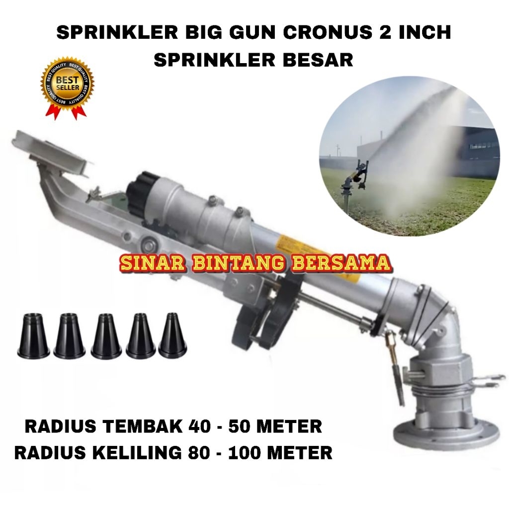 SPRINKLER BIG GUN SIME CRONUS | SPRINKLER BESAR RADIUS 40-50 METER