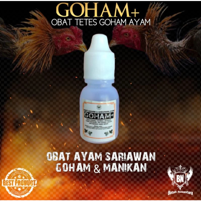 GOHAM+ Obat Ayam Manikan Goham Sariawan Penyakit Paruh Mulut