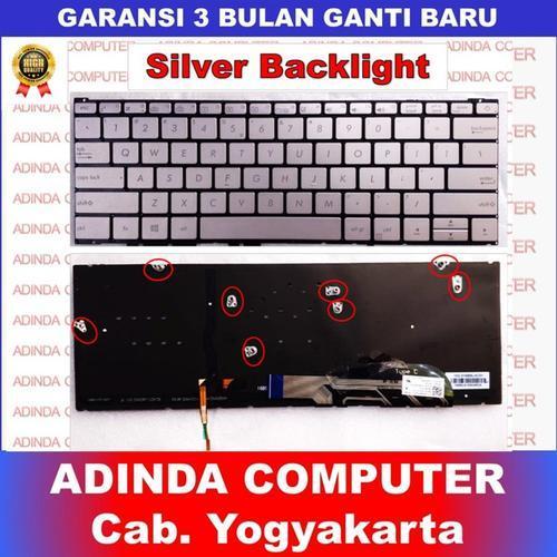 Keyboard Asus Zenbook 3 UX390 UX390U UX390CA UX390UAK Silver Backlight