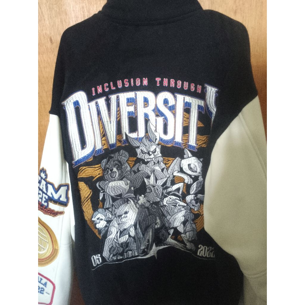 B2E x FTH "Inclusion Through Diversity" Varsity Leather Jacket Limited size XXL - Bala bala B2E B2F 