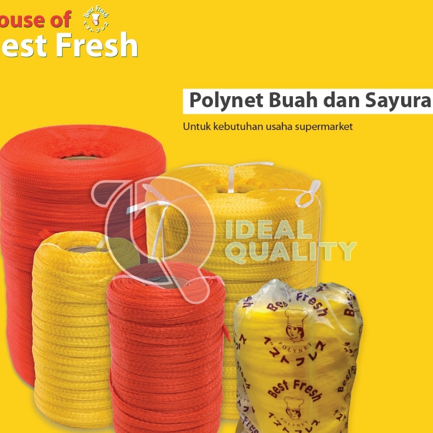 BISA COD  Jaring buah  polynet roll merk best fresh 1m