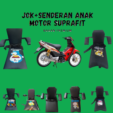 JOK BONCENGAN ANAK + SANDARAN PREMIUM UNTUK MOTOR SUPRA FIT TERMURAH