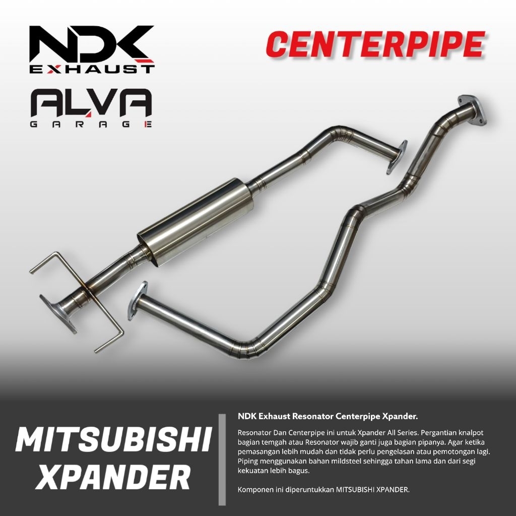 Knalpot Xpander NDK Exhaust Bass Harian tanpa Header