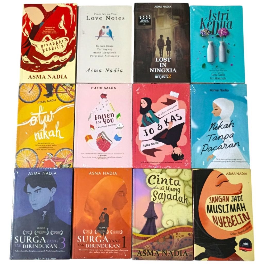 (OBRAL) NOVEL ASMA NADIA /NOVEL ISLAMI /REMAJA /ROMANSA /NOVEL FIKSI BEST SELLER ORIGINAL