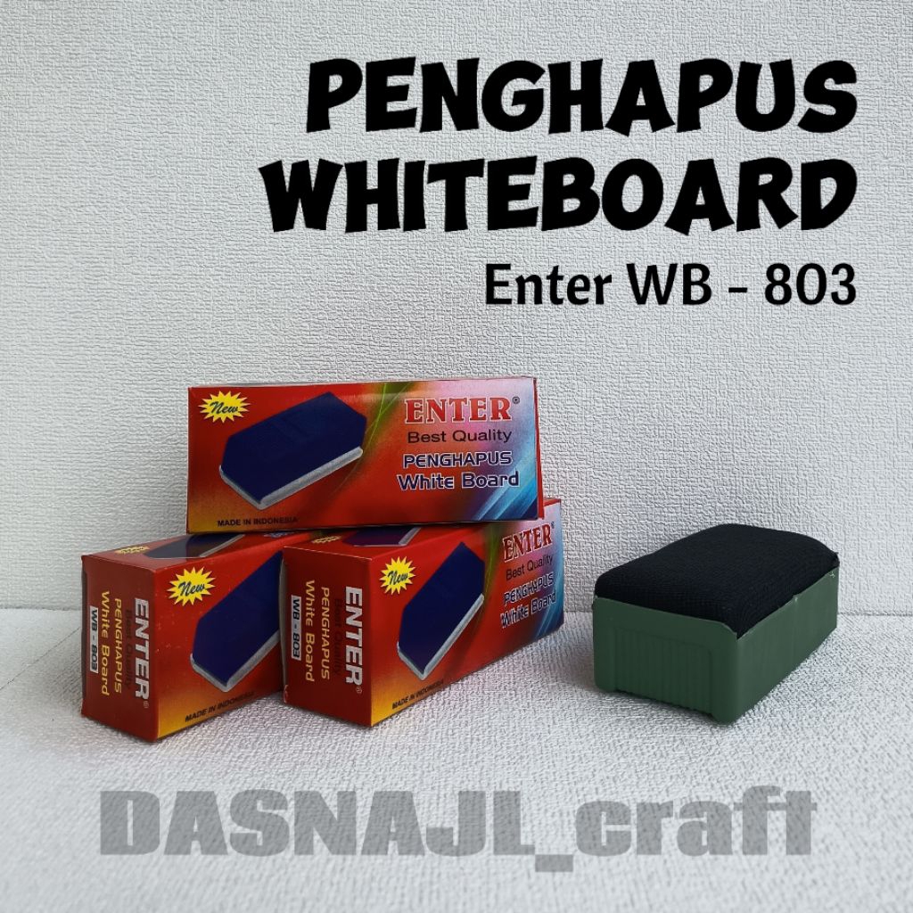 

( 1 pcs ) Penghapus Whiteboard Enter WB 803 Penghapus Papan Tulis Enter Penghapus Papan Tulis Besar