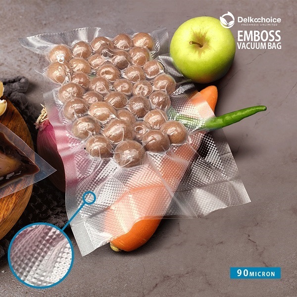 Plastik Vacuum Makanan Plastik Vacum Embos Plastik Vakum Makanan Froozen Vacuum Sealer Delkochoice