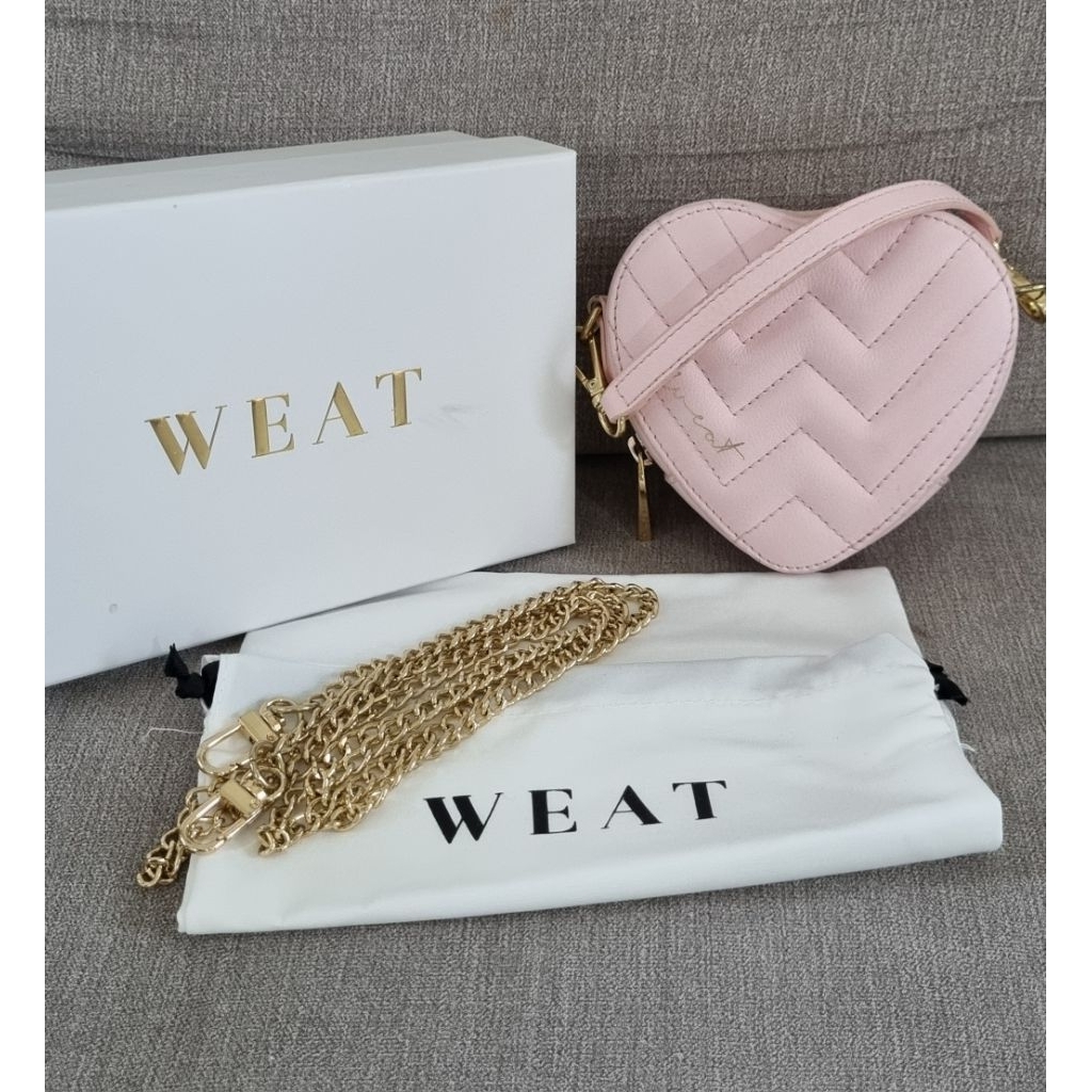 Weat Heart Bag in Light Pink