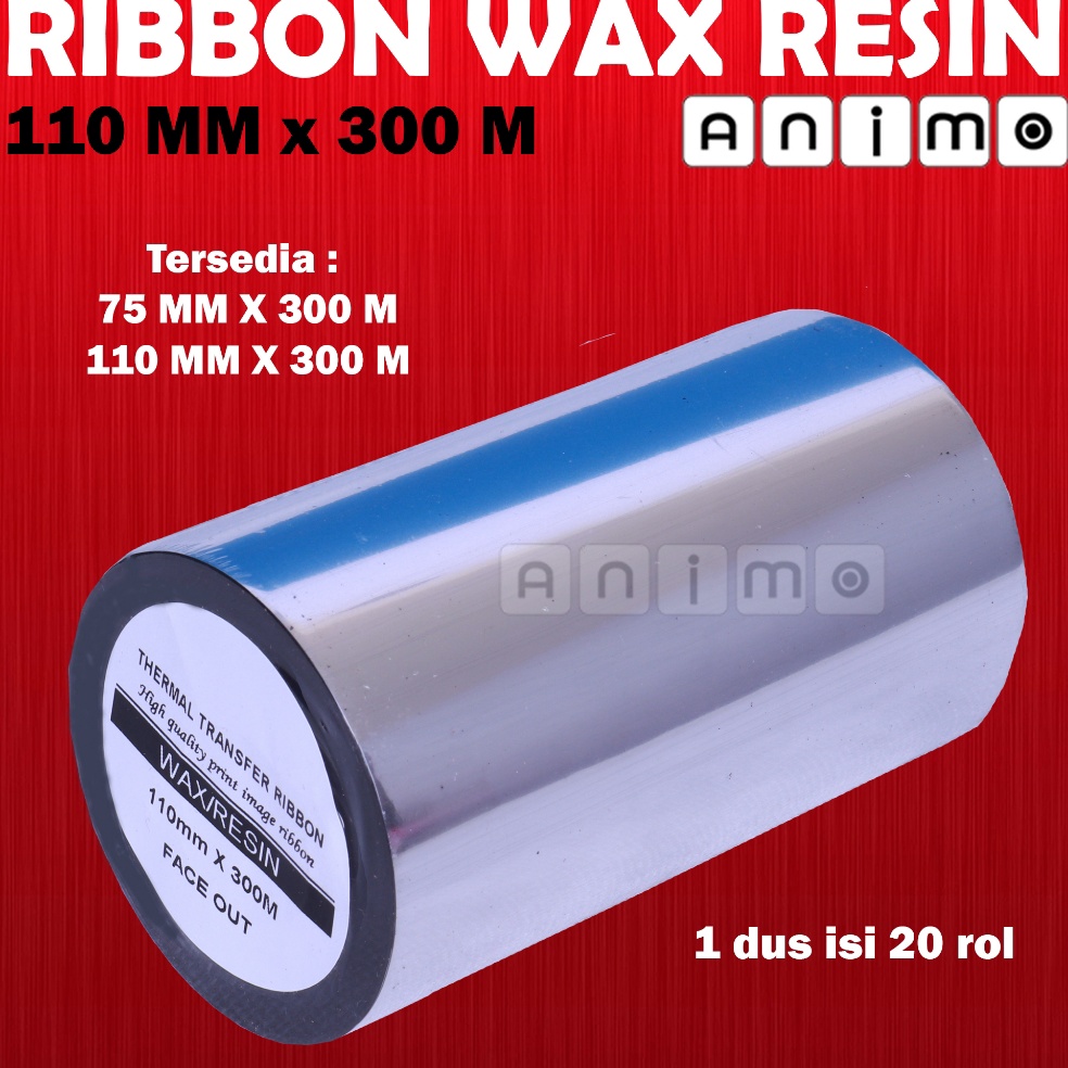 

KODE N68D RIBBON BARCODE WAX RESIN 11 X 3 METER Ribbon Wax Resin 11x3 M